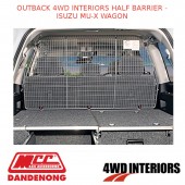 OUTBACK 4WD INTERIORS HALF BARRIER - FITS ISUZU MU-X WAGON